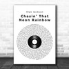 Alan Jackson Chasin' That Neon Rainbow Vinyl Record Song Lyric Quote Music Print