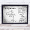 Depeche Mode Enjoy The Silence Man Lady Couple Grey Song Lyric Quote Music Print