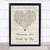 Dean Martin Memories Are Made Of This Script Heart Song Lyric Quote Music Print
