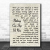 Tim Minchin Nothing Can Stop Us Now Vintage Script Song Lyric Quote Music Print
