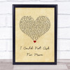 Sara Evans I Could Not Ask For More Vintage Heart Song Lyric Quote Music Print