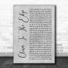 Thirty Seconds To Mars Closer To The Edge Grey Rustic Script Song Lyric Quote Music Print