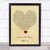 Tauren Wells God's Not Done With You Vintage Heart Song Lyric Quote Music Print