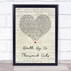 Taylor Swift Death By A Thousand Cuts Script Heart Song Lyric Quote Music Print