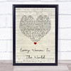 Air Supply Every Woman In The World Script Heart Song Lyric Quote Music Print