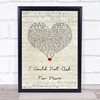 Sara Evans I Could Not Ask For More Script Heart Song Lyric Quote Music Print