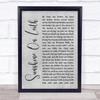 The Proclaimers Sunshine On Leith Grey Rustic Script Song Lyric Quote Music Print