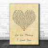 The Delfonics La-La Means I Love You Vintage Heart Song Lyric Quote Music Print