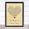 Sam Cooke A Change Is Gonna Come Vintage Heart Song Lyric Quote Music Print