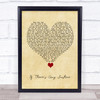 Lemar If There's Any Justice Vintage Heart Song Lyric Quote Music Print