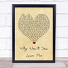 5 Seconds Of Summer Why Won't You Love Me Vintage Heart Song Lyric Quote Music Print