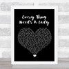 Alkaline Trio Every Thug Needs A Lady Black Heart Song Lyric Quote Music Print