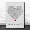 Lana Del Rey Happiness Is A Butterfly Grey Heart Song Lyric Quote Music Print