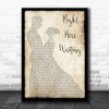 Richard Marx Right Here Waiting Man Lady Dancing Song Lyric Quote Music Print