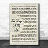 Rod Stewart Best days of my life Vintage Script Song Lyric Quote Music Print