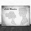 Rob Thomas Little Wonders Man Lady Couple Grey Song Lyric Quote Music Print