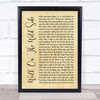 Lou Reed Walk On The Wild Side Rustic Script Song Lyric Quote Music Print
