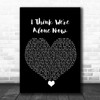 Tiffany I Think We're Alone Now Black Heart Song Lyric Quote Music Print