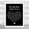 A-ha Out Of Blue Comes Green Black Heart Song Lyric Quote Music Print