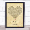 Florence + The Machine South London Forever Vintage Heart Song Lyric Quote Music Print