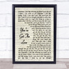 Florence + The Machine You've Got The Love Vintage Script Song Lyric Quote Music Print