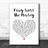 Gerry & The Pacemakers Ferry Cross The Mersey White Heart Song Lyric Quote Music Print