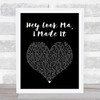 Panic! At The Disco Hey Look Ma, I Made It Black Heart Song Lyric Quote Music Print