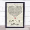 The Foundations Build Me Up Buttercup Script Heart Song Lyric Quote Music Print