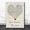 Gavin Rossdale Love Remains The Same Script Heart Song Lyric Quote Music Print