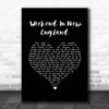 Barry Manilow Weekend In New England Black Heart Song Lyric Quote Music Print