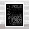 Don Williams You're My Best Friend Black Script Song Lyric Quote Music Print