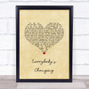 Keane Everybody's Changing Vintage Heart Song Lyric Quote Music Print