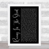 Bruce Springsteen Racing In The Street Black Script Song Lyric Quote Music Print
