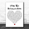 The Stone Roses I Am The Resurrection White Heart Song Lyric Quote Music Print