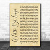 Jonas Brothers A Little Bit Longer Rustic Script Song Lyric Quote Music Print