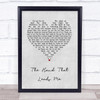 Jane McDonald The Hand That Leads Me Grey Heart Song Lyric Quote Music Print