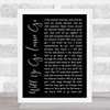 The Corries Will Ye Go Lassie Go Black Script Song Lyric Quote Music Print