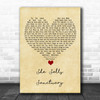 The Cult She Sells Sanctuary Vintage Heart Song Lyric Quote Music Print