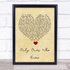Arctic Monkeys Only Ones Who Know Vintage Heart Song Lyric Quote Music Print
