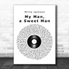 Millie Jackson My Man, a Sweet Man Vinyl Record Song Lyric Quote Music Print