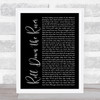 Harry Chapin Roll Down the River Black Script Song Lyric Quote Music Print