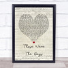 Mary Hopkin Those Were The Days Script Heart Song Lyric Quote Music Print