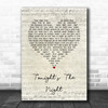Rod Stewart Tonight's The Night Script Heart Song Lyric Quote Music Print
