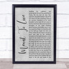 Switchfoot Meant To Live Grey Rustic Script Song Lyric Quote Music Print