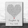 The Pogues Fairytale Of New York Grey Heart Song Lyric Quote Music Print