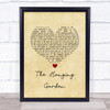 The Cure The Hanging Garden Vintage Heart Song Lyric Quote Music Print