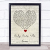 Arctic Monkeys Only Ones Who Know Script Heart Song Lyric Quote Music Print