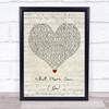 Jack Savoretti What More Can I Do Script Heart Song Lyric Quote Music Print