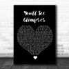 The Blockheads You'll See Glimpses Black Heart Song Lyric Quote Music Print