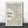 Peter Gabriel The Book Of Love Vintage Script Song Lyric Quote Music Print